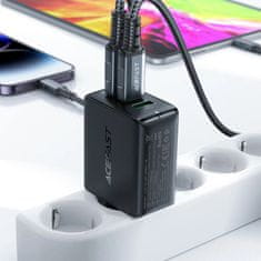 AceFast GaN 2x USB-C/USB-A PPS/PD/QC4+ 65W rýchlonabíjačka biela A41 Acefast