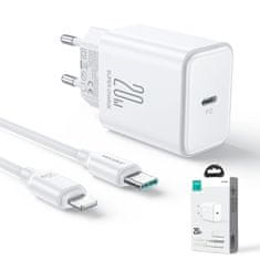 Joyroom JR-TCF06 20W nabíjačka USB-C PD s káblom USB-C/Lightning - biela Joyroom