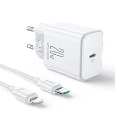 Joyroom JR-TCF06 20W nabíjačka USB-C PD s káblom USB-C/Lightning - biela Joyroom