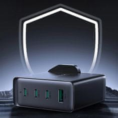 Joyroom GaN UK JR-TCG05UK 140W 3x USB-C USB-A nabíjačka + USB-C/USB-C 240W 1,2m Joyroom kábel