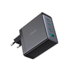 Joyroom GaN JR-TCG04EU 100W 3x USB-C USB-A nabíjačka + USB-C/USB-C 100W kábel - čierna Joyroom