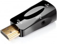 Verk  06305 Konvertor z HDMI na VGA D-SUB audio čierny