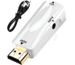 Verk  06305 Konvertor z HDMI na VGA D-SUB audio čierny