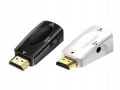 Verk  06305 Konvertor z HDMI na VGA D-SUB audio čierny