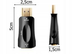 Verk  06305 Konvertor z HDMI na VGA D-SUB audio biely