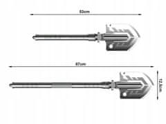 Verk  14457 Poľná skladacia lopatka 16 v 1, 67 cm
