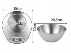 Verk  17120 Kuchynská váha 0,1 g - 5 kg digitálna