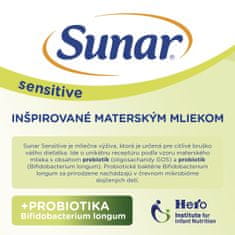 Sunar Sensitive 2, pokračovacie dojčenské mlieko, 6x500 g