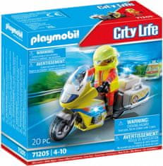 Playmobil PLaymobil 71205 Záchranársky motocykel s blikajúcim svetlom