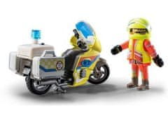 Playmobil PLaymobil 71205 Záchranársky motocykel s blikajúcim svetlom