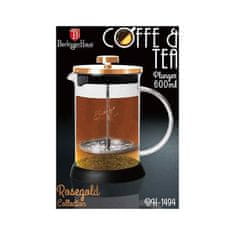 Berlingerhaus Kanvička na čaj a kávu French Press 600 ml Rosegold collection BH-1494