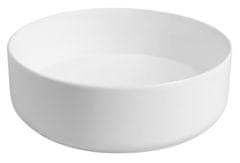 ISVEA INFINITY ROUND keramické umývadlo na dosku, priemer 36x12 cm, biela mat - Isvea