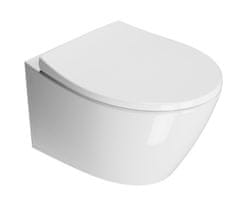 Gsi MODO závesná WC misa, Swirlflush, 37x52 cm, biela ExtraGlaze 981611 - GSI