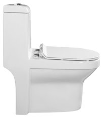 SAPHO HUBERT WC kombi, zadný/spodný odpad, biela PB304 - Sapho