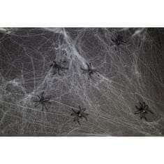 Pavučina bíla 20g + 6 pavúkov - Halloween