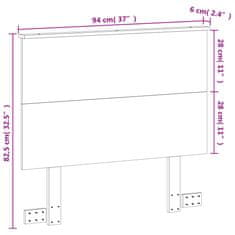 Vidaxl Čelo postele voskové hnedé 90 cm masívna borovica