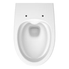 CERSANIT Moduo CleanOn, závesná wc misa 53x36,5x36,5 cm s pomaly padajúcim WC sedátkom z duroplastu SET B904, biela, S701-724