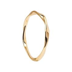 Minimalistický pozlátený prsteň SPIRAL Gold AN01-804 (Obvod 52 mm)