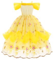 EXCELLENT Rozprávkové čipkované šaty veľkosti 122 - Princess Bella