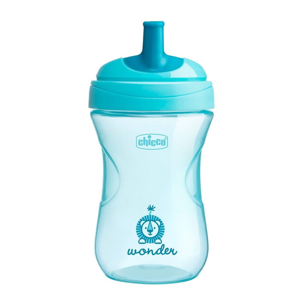 Chicco Hrnček Advanced so slamkovým náustkom 266 ml, zelený 12m +