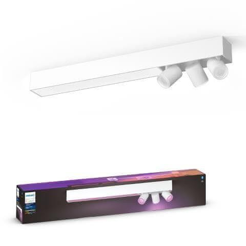 Philips Hue LED White and Color Ambiance Stropné bodové svietidlo Philips Centris BT 50609/31/P7 34W plus 3x5,7 W GU10, 3550lm, 2000K-6500K, RGB, IP20, biele