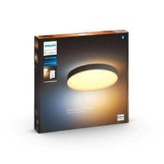 Philips Hue Bluetooth LED White Ambiance Stropné svietidlo Philips Enrave XL 41161/30/P6 48W 6100lm 2200-6500K IP20 55,1 cm čierne, stmievateľné s diaľkovým ovládačom