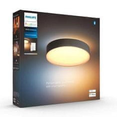 Philips Hue Bluetooth LED White Ambiance Stropné svietidlo Philips Enrave M 41159/30/P6 19,2 W 2450lm 2200-6500K IP20 38,1 cm čierne, stmievateľné s diaľkovým ovládačom