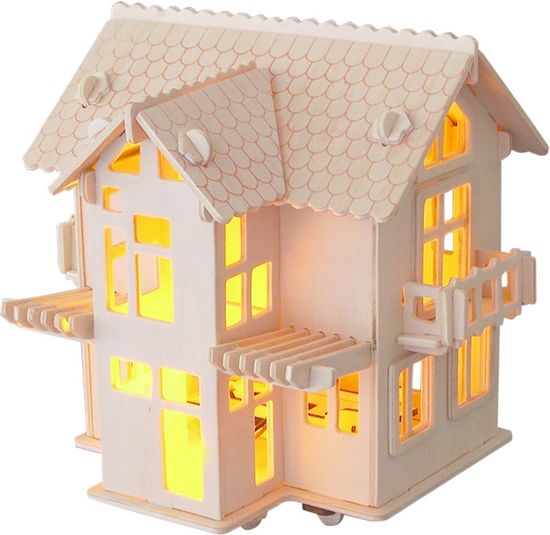 Woodcraft Drevené 3D puzzle VILLA HOUSE