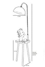 Opviq Stojaca lampa Sehbali VI 165 cm hnedá/čierna