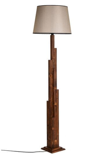 Opviq Stojacia lampa Yanik III 165 cm hnedá/béžová