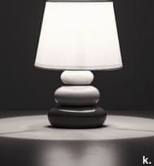 Konsimo Stolová lampa SALU sivá/biela