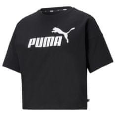 Puma Tričko čierna L Ess Cropped Logo