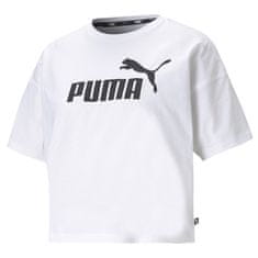 Puma Tričko biela XL Ess Cropped Logo