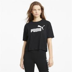 Puma Tričko čierna L Ess Cropped Logo