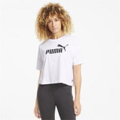 Puma Tričko biela XL Ess Cropped Logo