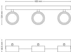 Philips Philips BRACIA bodové svietidlo LED 16,5 W 1650lm 2700K 43cm IP20, biele