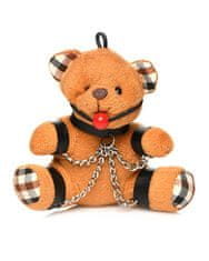 Master Series Gagged Teddy Bear Keychain, kľúčenka medvedík masochista