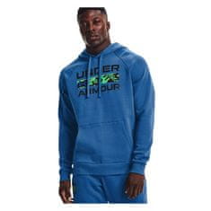 Under Armour Mikina modrá 183 - 187 cm/L Rival Fleece Signature Hoodie