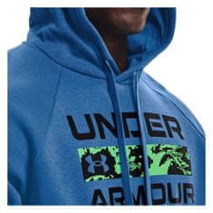 Under Armour Mikina modrá 183 - 187 cm/L Rival Fleece Signature Hoodie