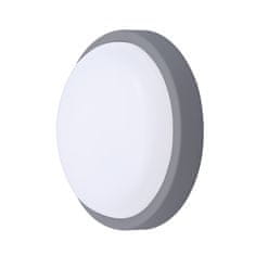 Solight Solight LED vonkajšie osvetlenie okrúhle, 13W, 910lm, 4000K, IP54, 17cm, šedá farba WO745-G