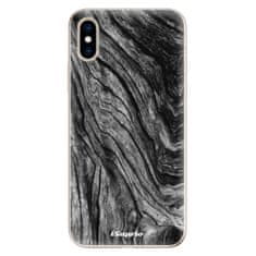 iSaprio Silikónové puzdro - Burned Wood pre Apple iPhone XS