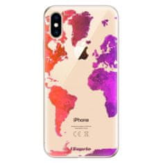 iSaprio Silikónové puzdro - Warm Map pre Apple iPhone XS