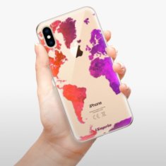 iSaprio Silikónové puzdro - Warm Map pre Apple iPhone XS