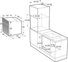 Gorenje Samostatná vestavná trouba BSA6737ORAB