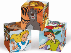 Clementoni Obrázkové kocky Disney rozprávky, 6 kociek