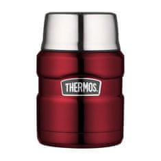 Thermos Termoska na jedlo so skladacou lyžicou a šálkou 470ml červená