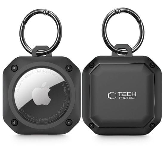 Tech-protect Rough Pro kryt na Apple AirTag, čierny