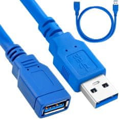 Verk 06310 Adaptér USB A - USB 3.0, 1,5m modrý