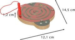 KIK Drevený magnetický labyrint Lienka