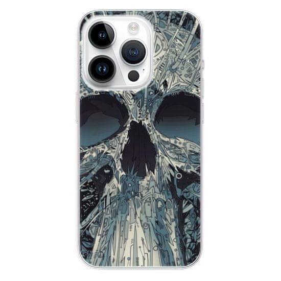 iSaprio Silikónové puzdro - Abstract Skull pre iPhone 15 Pro